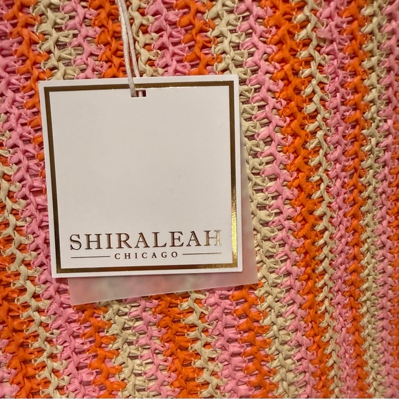 Shiraleah Maya Tote Vibrant Orange and Pink NEW - Picture 3 of 3